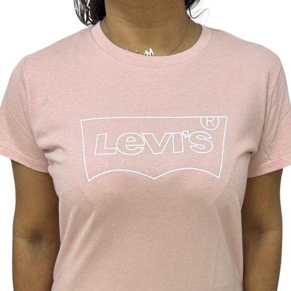 T-Shirt Levi's Institucional Logo Morcego Rose