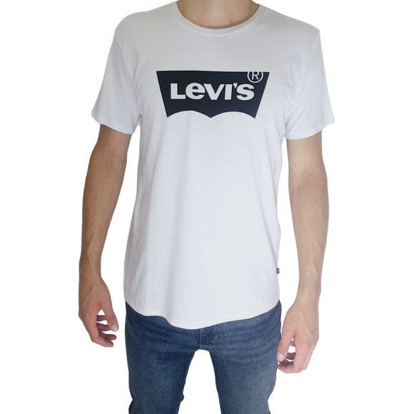 Camiseta Levi's Branca Logo Batwing Black - Etiqueta CE