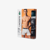 Lacoste Pack Com 3 Cuecas Boxer - Iconic Institucional - Etiqueta CE