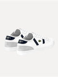 Tênis Lacoste Masculino Couro Sideline Wht/Nvy Branco (cod 93046)