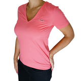 T-Shirt Lacoste Feminina Básica Pink (7FY) - Etiqueta CE