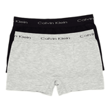 Calvin Klein Pack Com 2 Cuecas Boxer Micromodal Seamless Preza/Cinza - Etiqueta CE