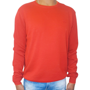 Suéter Lacoste Básico Vermelho Logo Vermelho - Etiqueta CE