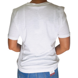 T-Shirt Tommy Hilfiger Branca Estampa Horizontal - Etiqueta CE
