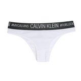 Calcinha Calvin Klein Tanga Cotton Colors - Etiqueta CE