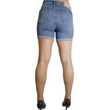 Short Jeans Calvin Klein Barra Dobrada Stretch - Etiqueta CE