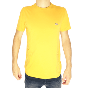 Camiseta Lacoste Algodão Pima Amarela (4BW) - Etiqueta CE