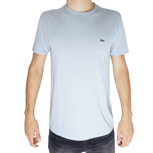 Camiseta Lacoste Algodão Pima Light Blue (B9Y) - Etiqueta CE